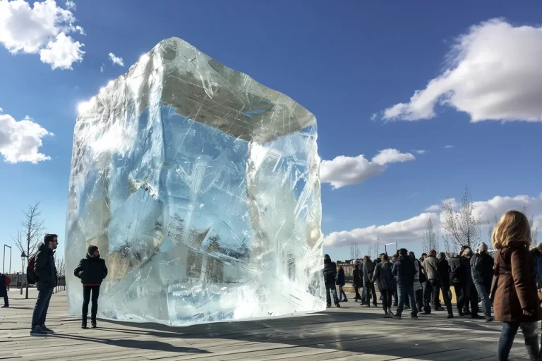 Bordeaux sous le choc : Ice Family dévoile un glaçon géant en plein cœur de la ville